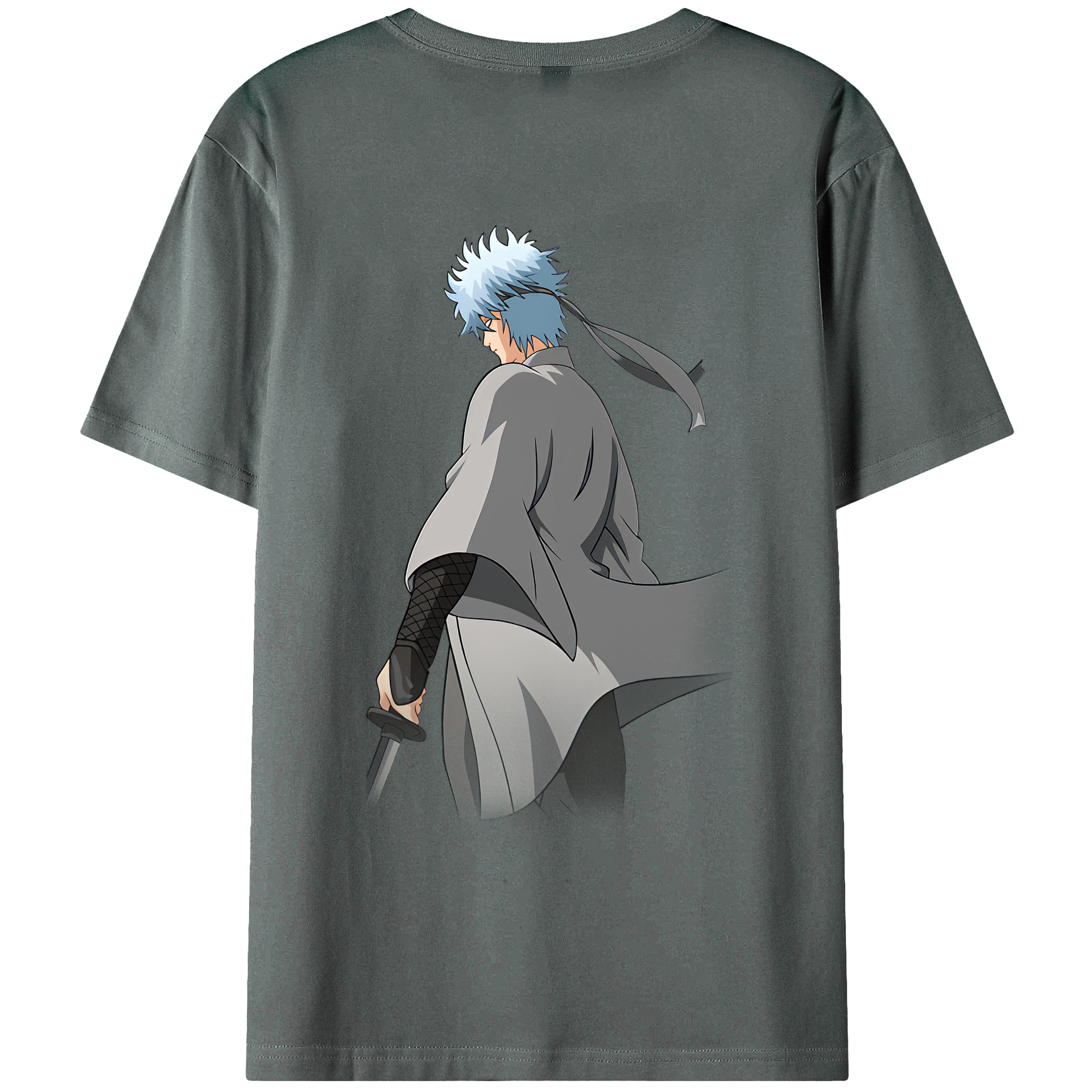 （画像用） ぎんたま 坂田銀時（さかたぎんとき） 神楽 志村新八（しむら しんぱち） GINTAMA Sakata Gintoki Kagura Shimura Shinpachi 綿100％ メンズ半袖Tシャツ（バックプリント） 通気性